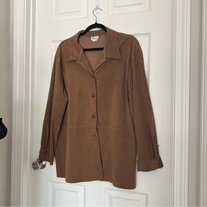 Darian Brown Blazer Style Button Up | Size 16